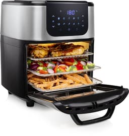Princess Airfryer Oven DeLuxe 182075 - Heteluchtfriteuse - Extra groot 11 liter - PFAS vrij - 10 automatische programma's - RVS/Zwart — thumbnail 17