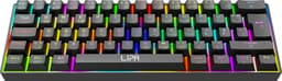 Lipa X23 Gaming keyboard Zwart - Draadloos - RGB verlichting - Tri-Mode - 61 Mechanische toetsen - FN multitoetsen - Compatibel met alle besturingen en consoles - Brown Switches - Ergonomisch en duurzaam — thumbnail 2