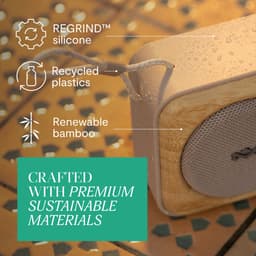 House of Marley Roots bluetooth speaker - Draadloze compacte speaker - Ingebouwde Flesopener - Quickcharge - Waterproof - 10 uur Batterijduur - Gemaakt van Duurzame Materialen - Cream — thumbnail 8