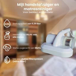 Nexxt Mijtstofzuiger – Voor Matras & Bed – UV-C & HEPA – Verwijdert Allergenen & Stof – Voor Schonere Nachtrust — thumbnail 2