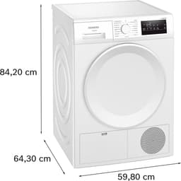 Siemens WT43H00SNL - iQ300 - Wasdroger - Warmtepompdroger - 8 kg - AutoDry technologie beschermt kleding - Outdoor-programma: veilig drogen van waterafstotende kleding en buitenkleding — thumbnail 10