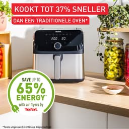 Tefal Easy Fry Mega EY855D heteluchtfriteuse 7,5 liter zwart roestvrijstaal digitale airfryer voor 8 personen — thumbnail 4