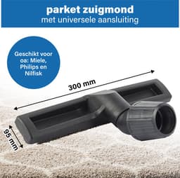 DEGG - Stofzuigermond - universeel 30 tot 37mm - parket borstel - stofzuigerborstel univereel - geschikt voor Miele, Philips, AEG, Electrolux, Nilfisk, Rowenta etc. Premium kwaliteit — thumbnail 7