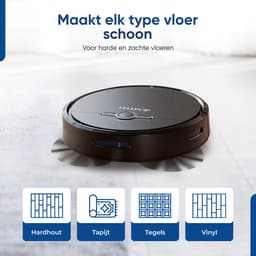 Heevey Robotstofzuiger met dweilfunctie - Automatisch oplaadstation - Dweilrobot - Robotstofzuiger huisdieren — thumbnail 10