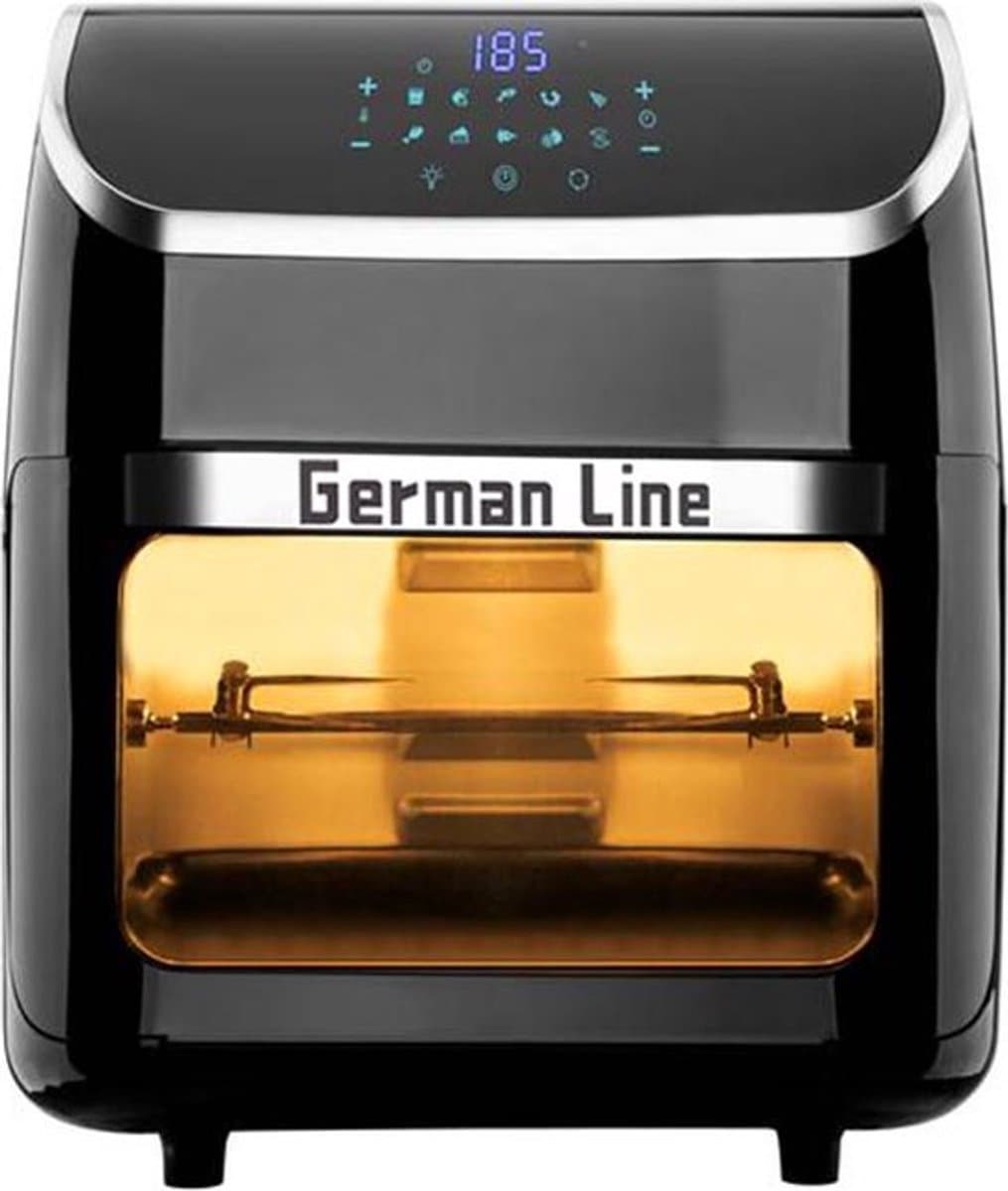 German Line AirFryer Oven 12 Liter - Zwart — afbeelding 1