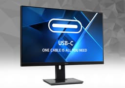 B247YCbmipruzx - 60cm (23.8'') ZeroFrame 16:9 4ms 250nits IPS LED VGA HDMI DP USB3.1 Type C(60W) MM Audio out USB3.1 (1Up 4Down) Hub Height adj. Pivot EURO EMEA TCO Black Acer EcoDisplay — thumbnail 3