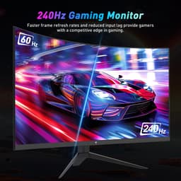 KTC H32S17F 32'' Curved Gaming Monitor, 1920*1080 HVA Paneel, 240Hz Refresh Rate, 125% sRGB, 3500:1 Contrastratio, Adaptive Sync, HDR10, 3ms Reactietijd, 2*HDMI2.0 1*DP1.4 1*USB2.0 1*Audio, VESA Montage, Verstelbare Kanteling, Weinig Blauw Licht — thumbnail 16