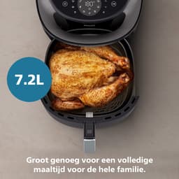 Philips 3000 Series Airfryer - NA341/00 - Kijkvenster - RapidAir Plus - 7.2L - Tot 6 Personen - Zwart — thumbnail 6