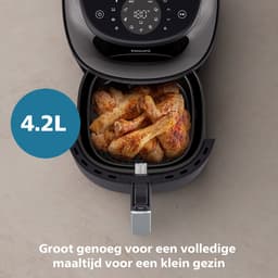 Philips 3000 Series Airfryer - NA321/00 - Kijkvenster - RapidAir Plus - 4.2L - Tot 4 Personen - Zwart — thumbnail 6