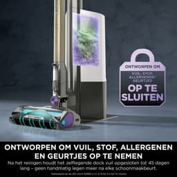 Shark PowerDetect Clean and Empty Draadloze Steelstofzuiger met Laad- Leegstation en Dierenharenborstel - IP3251EUT — thumbnail 9