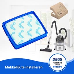 DEGG - 2x Uitwasbaar Filter geschikt voor Philips power pro expert FC6042/01 - motorfilter cp0617 - (exclusief raamwerk) - Uitwasbaar - 2 STUK(S) — thumbnail 3