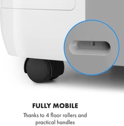 Klarstein Mobiele airconditioner met luchtafvoerslang, 3-in-1 airconditioner met ventilator, luchtontvochtiger & nachtmodus, Kleine & draagbare airconditioner voor thuis & op kantoor, Laag verbruik, 12000 BTU,35 kW - voor Kantoor — thumbnail 17