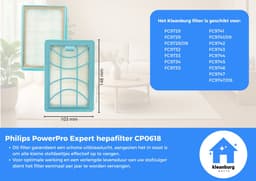 Kleanburg® - Geschikt voor Philips PowerPro Expert - Filter set van 2 stuks - Vervanger voor FC8003/01 — thumbnail 4