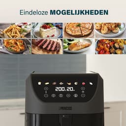 Princess 182476 8L SlimFry Airfryer - 8 L capaciteit - 2000 W - Touchscreen - 8 voorgeprogammeerde instellingen — thumbnail 4