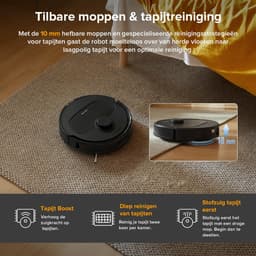 Roborock QV 35A robotstofzuiger - 8000Pa - met dweilfunctie - anti-verstrengeling - Dual Liftable Spinning Mops - Reactive Tech Obstacle Avoidance - Zelfreinigend - 2,7 L stofzak - 4 L watertank - Qrevo Plus/Qrevo upgrade — thumbnail 11