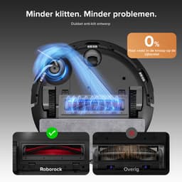 Roborock Q10 S5+ Robotstofzuiger en Dweil met Zelflediging-Zuigkracht van 10000 Pa-Vibrerende dweilpads-Handsfree Reinigen tot 7 Weken-Dubbel Anti-klitontwerp-Automatisch dweilen-Obstakelvermijding-Zwart-S8 Plus Upgrade — thumbnail 3