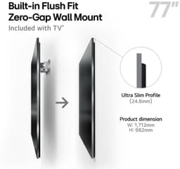LG G5 OLED77G54LW - 77 inch - 4K OLED Evo Max - 2025 - Inclusief muurbeugel - Smart TV — thumbnail 9