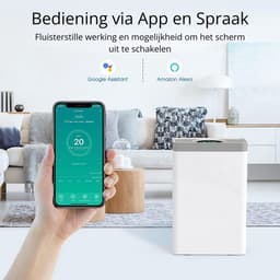 Luchtreiniger Cityline Pro - Air purifier - Luchtfilter - Ruimtes tot 25 m² - Stil - CADR van 200 m³ per uur - Geavanceerd 4 laags HEPA filter - Auto modus & Luchtkwaliteit sensor - LED display - Wifi functionaliteit - Slaapstand - Timer — thumbnail 9