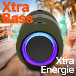 Xssive BSP05 Premium Bluetooth Speaker - 30W Vermogen - IPX6 Waterdicht - TWS Technologie - RGB Verlichting - Powerbank Functie - Groen — thumbnail 5