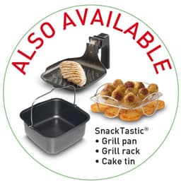 FRITEL Airfryer SnackTastic® 5804 – Airfryer / Heteluchtfriteuse 3,2L – 1450W – Voor 2-5 Personen – Digitaal Touchscreen – 8 Programma’s – Compact – Soft Leder Look – Zwart — thumbnail 11