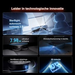 Roborock Saros 10R-Robotstofzuiger Met Dweilfunctie-22000Pa-7,98 cm Ultraslank Ontwerp-Vuildetectiesysteem-80℃ Warmwatermopwas-Zelfreinigend Station & Anti-Klit Borstels-Slimme spraakassistent-S8 maxv ultra Upgrade — thumbnail 4