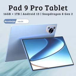 Pad 9 Pro 10.1 Inch 2K Volledig Scherm 16GB+1024GB Snapdragon 8 Gen2 Android 24mp + 48Mp High-Performance Tablet - Zwart — thumbnail 5