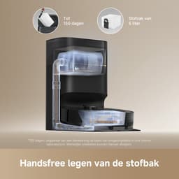 Dreame D20 Pro Plus - Robotstofzuiger met Dweil en Automatisch Leegstation - 13.000 Pa Zuigkracht - Anti-haarverstrikkingstechnologie - Zwart — thumbnail 12