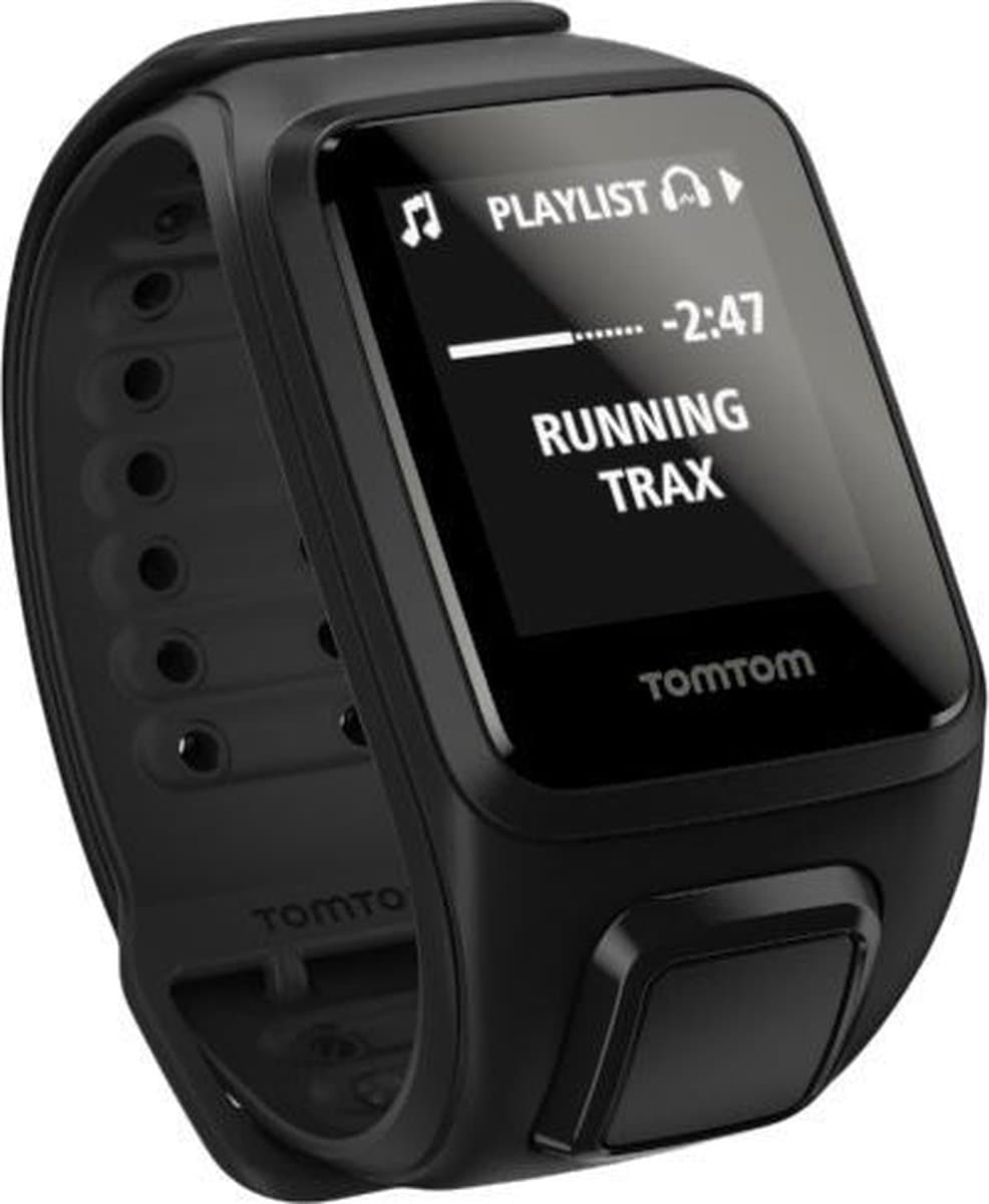 TomTom Spark Cardio + Music GPS Fitness Tracker - Zwart - Large — afbeelding 1