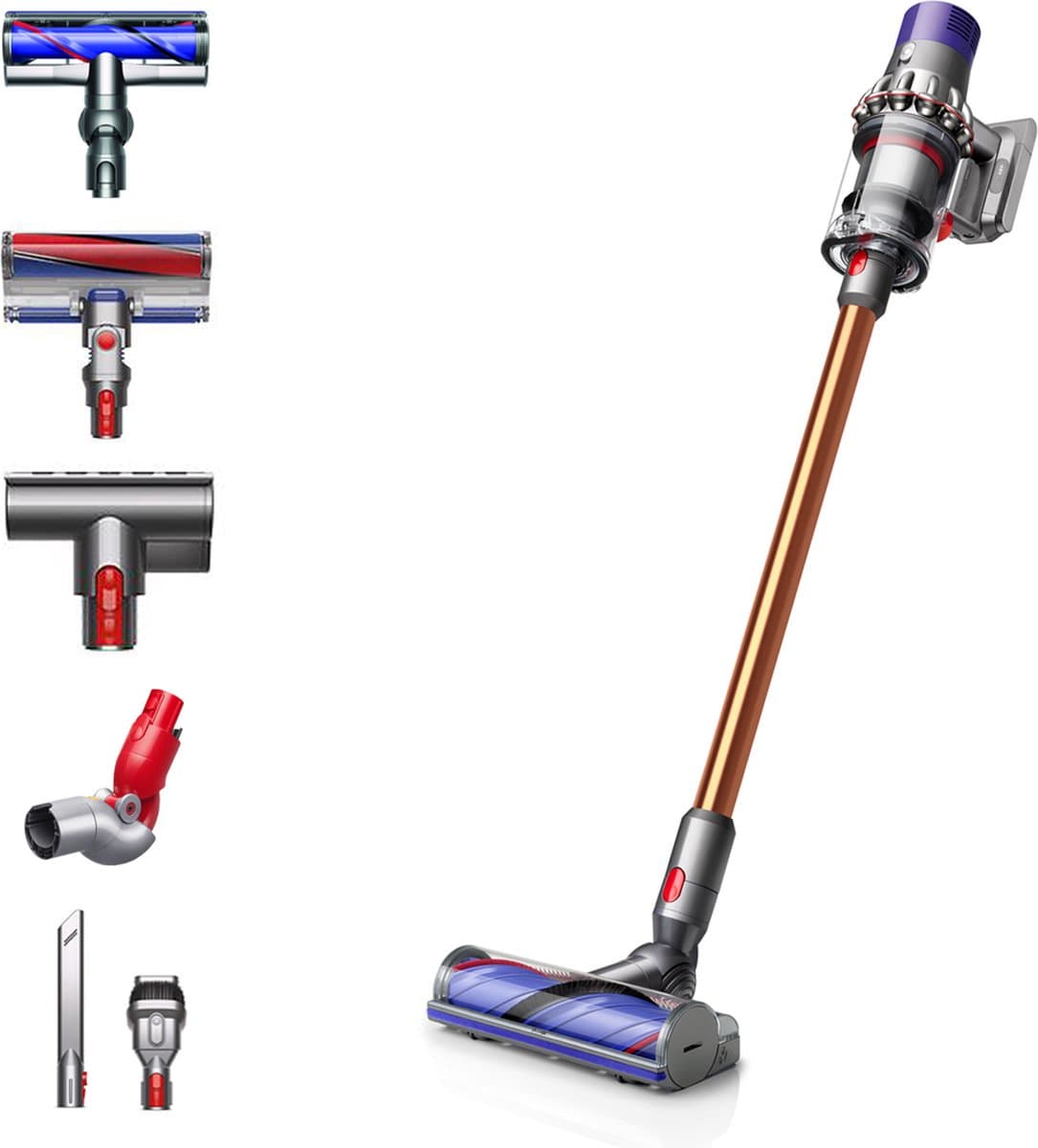 Dyson Cyclone V10 Absolute - Steelstofzuiger - Koper - 150 Air Watts - Lange batterijduur — afbeelding 1