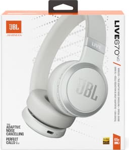 JBL Live 670NC - Draadloze Noise Cancelling Koptelefoon - Bluetooth - On ear - 65 uur batterij - Adaptive ANC - Wit — thumbnail 8