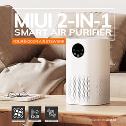MIUI - Luchtreiniger - Luchtkwaliteit indicator - Luchtfilter - HEPA filter - 150m³/h — thumbnail 5