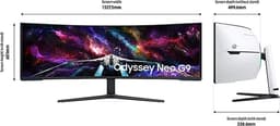 Samsung Odyssey Neo G9 LS57CG952NUXEN - Dual 4K VA Curved 240Hz Gaming Monitor - 57 Inch — thumbnail 4