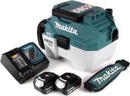 Makita DVC 750 LRMX3 accu stofzuiger nat- en droogzuiger 18 V draagbaar + 2x 4,0 Ah accu en lader - zonder accessoires — thumbnail 5