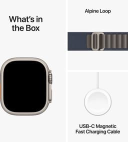 Apple Watch Ultra 2 - GPS + Cellular - 49mm - Titanium Case with Blue Alpine Loop - Large — thumbnail 4