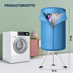 Draagbare Hetelucht Droger - Draagbare hete lucht wasdroger zonder wrijving voor 1.000 watt. 10 kg wasgoed — thumbnail 5