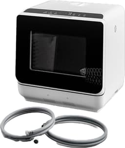 White-Label® Mini Vaatwasser - Vrijstaande Vaatwassers - Kleine Vaatwasmachine - Wit — thumbnail 1
