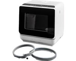 White-Label® Mini Vaatwasser - Vrijstaande Vaatwassers - Kleine Vaatwasmachine - Wit