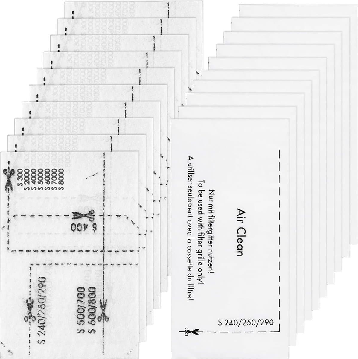 Pak met 20 stofzuigerfilters voor Miele Complete C1/C2/C3,inclusief 10 motorbeschermingsfilters en 10 luchtafvoerfilters voor Miele S200-S899 S2000-S8999 Complete C1/2/3 Classic C1 — afbeelding 1