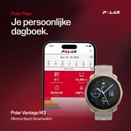 Polar Vantage M3 Multisport Smartwatch - Greige/goud - S en M/L — thumbnail 16