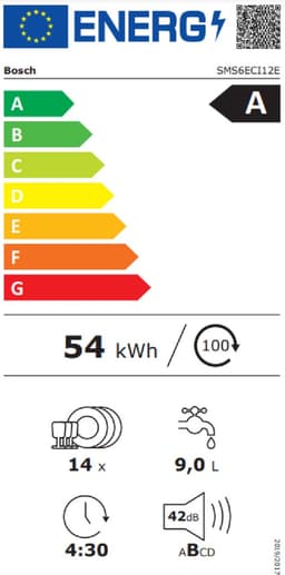 Bosch SMS6ECI12E - Serie 6 - Vaatwasser - Vrijstaande vaatwasser - 60 cm - Energielabel A - Home Connect - VarioLade: een lade voor bestek, klein kookgerei en zelfs kleine kopje - Zeer stil — thumbnail 2