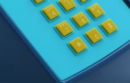 OPIS MOBILE Push-Me-Fon - Retro telefoon voor het 4G mobiele netwerk (SIM-kaart) - blauw — thumbnail 3