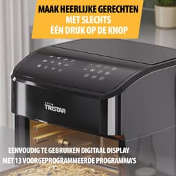 Tristar FR-9065 - Airfryer Oven XXL - 12L - 12 Bakprogramma's - Zwart — thumbnail 6