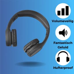 WiseQ Junior Kinderkoptelefoon met Draad – Koptelefoon Kinderen vanaf 3 Jaar – Koptelefoon Peuter – Hoofdtelefoon met Kabel – 85 dB Volumebegrenzer – Opvouwbaar – Met Stickers – Zwart — thumbnail 9
