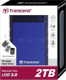 Transcend StoreJet 25H3 - Externe harde schijf - 2TB - Blauw — thumbnail 7