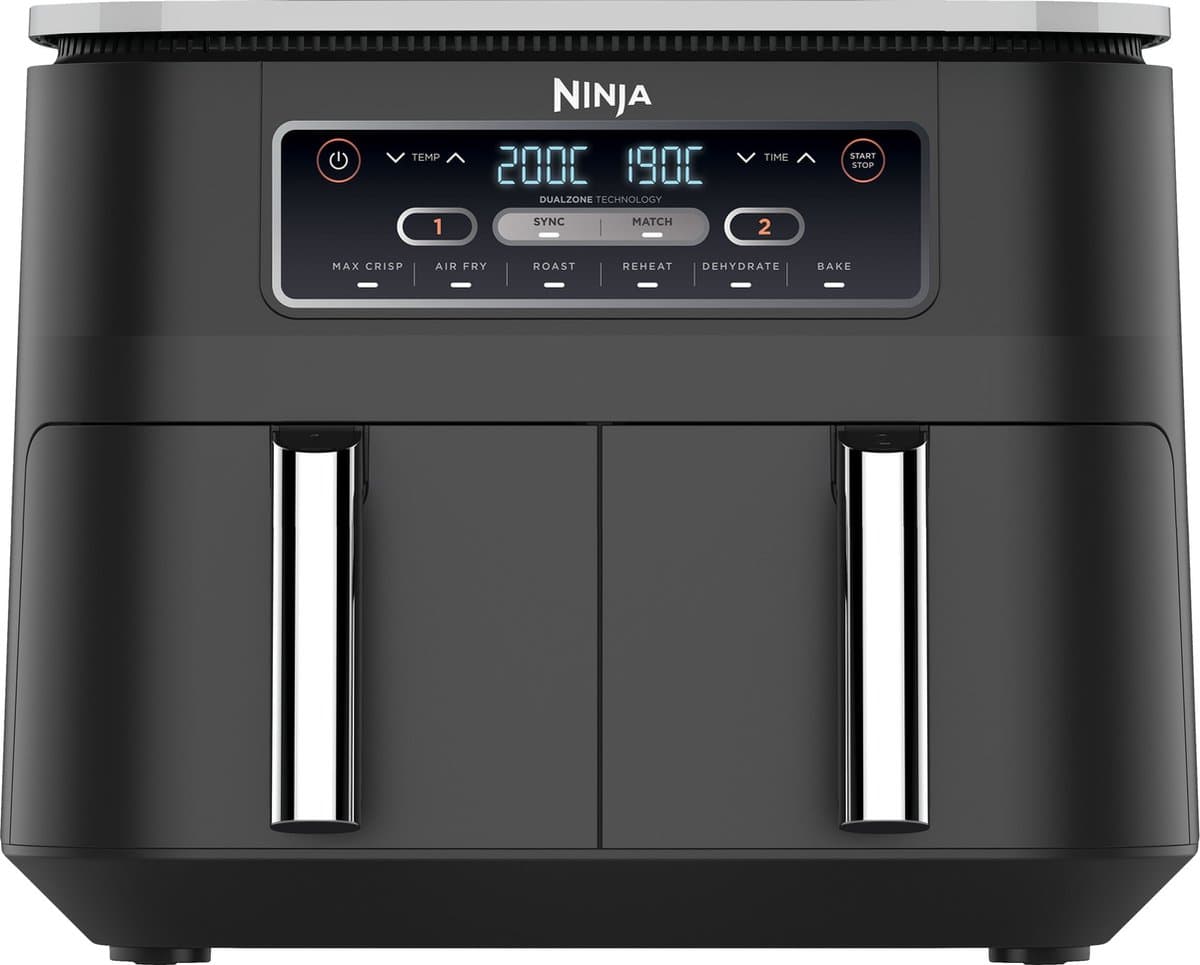 Ninja Dubbele Airfryer XXL - 7.6 Liter - 2020 Model - Dual Zone Technologie - AF300EU — afbeelding 1