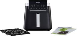 Ninja MAX PRO Enkel 6,2 l Vrijstaand 2000 W Heteluchtfriteuse Zwart, Roestvrijstaal — thumbnail 4