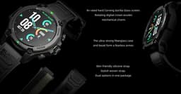 Smartwatch - GPS - Zwart - Inclusief 2 bandjes - Black Shark GS3 — thumbnail 16