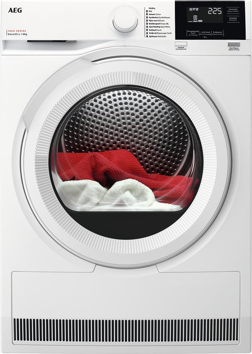 AEG TR78A32B 7000 SensiDry® - Warmtepomp Droogkast - 8 kg - NL/FR — afbeelding 1
