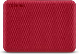 External Hard Drive Toshiba CANVIO ADVANCE Red 4TB USB 3.2 Gen 1 — thumbnail 1
