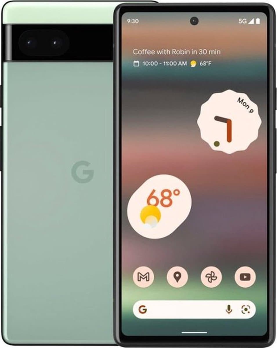 Google Pixel 6A 5G - 128GB - 6GB RAM - Sage (Groen) — afbeelding 1